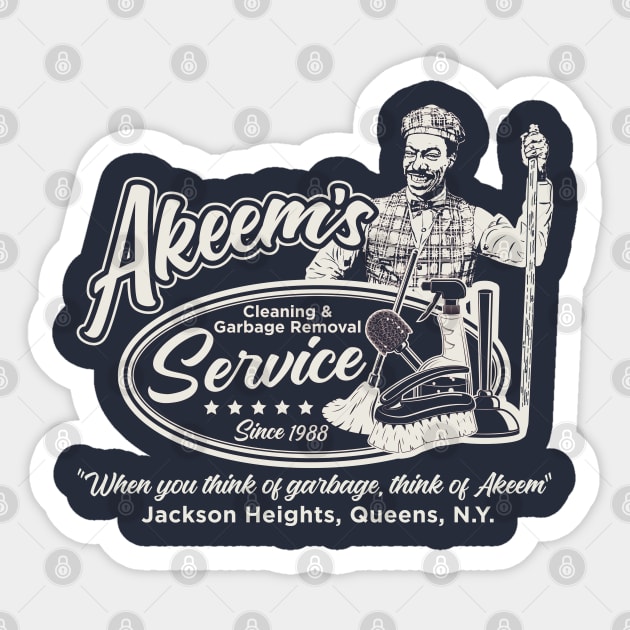 Akeem's Cleaning Service Sticker by Alema Art